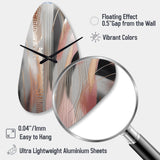 Pink Rose gold Circle Complexity I - Asymmetric Metal Wall Clock