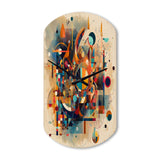 Orange Retro Vibe Background V - Asymmetric Metal Wall Clock
