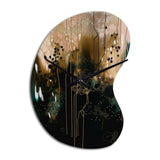 Black Chaos III - Asymmetric Metal Wall Clock