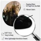 Black Chaos III - Asymmetric Metal Wall Clock