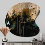 Black Chaos III - Asymmetric Metal Wall Clock