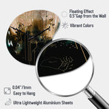 Black Chaos III - Asymmetric Metal Wall Clock