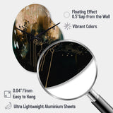 Black Chaos III - Asymmetric Metal Wall Clock