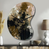 Black Chaos V - Asymmetric Metal Wall Clock