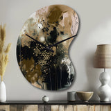 Black Chaos V - Asymmetric Metal Wall Clock
