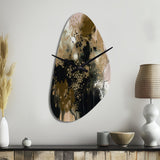 Black Chaos V - Asymmetric Metal Wall Clock