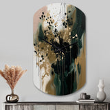 Black Abstracted Realities - Asymmetric Metal Wall Clock