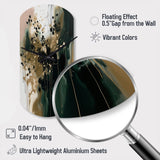 Black Abstracted Realities - Asymmetric Metal Wall Clock
