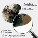 Black Abstracted Realities - Asymmetric Metal Wall Clock