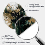 Black Abstracted Realities - Asymmetric Metal Wall Clock