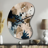Blue Reflections II - Asymmetric Metal Wall Clock