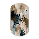 Blue Reflections II - Asymmetric Metal Wall Clock
