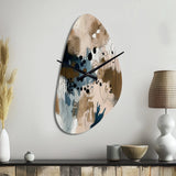 Blue Reflections II - Asymmetric Metal Wall Clock