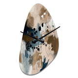 Blue Reflections II - Asymmetric Metal Wall Clock