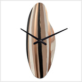 Brown And Black Beyond Boundaries IV - Asymmetric Metal Wall Clock