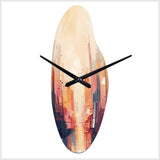 Modern Cubism Cityscape I - Asymmetric Metal Wall Clock