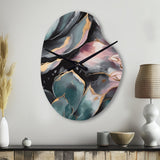 Green Serenade Of Succulents I - Asymmetric Metal Wall Clock