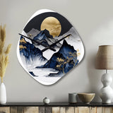 Golden Horizon - Asymmetric Metal Wall Clock
