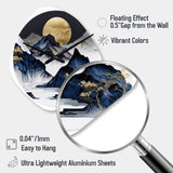 Golden Horizon - Asymmetric Metal Wall Clock