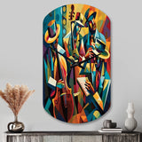 Jazz Performance On Stage I - Asymmetric Metal Wall Clock