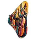 Jazz Band Performance I - Asymmetric Metal Wall Clock