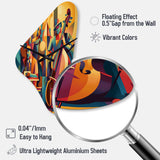 Jazz Band Performance I - Asymmetric Metal Wall Clock