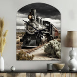 Train On The Track I - Asymmetric Metal Wall Clock