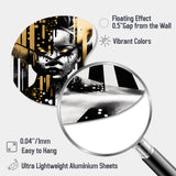 Golden Fluidity Of Womanhood IV - Asymmetric Metal Wall Clock