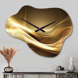 Gold Elegant Modern Sofa III - Asymmetric Metal Wall Clock