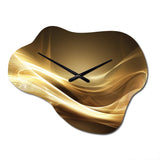 Gold Elegant Modern Sofa III - Asymmetric Metal Wall Clock