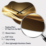 Gold Elegant Modern Sofa III - Asymmetric Metal Wall Clock