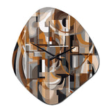 Exploring Abstracted Tranquility I - Asymmetric Metal Wall Clock