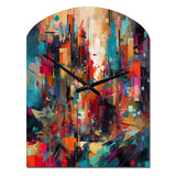 Exploring Abstracted Tranquility II - Asymmetric Metal Wall Clock