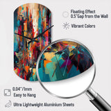 Exploring Abstracted Tranquility II - Asymmetric Metal Wall Clock