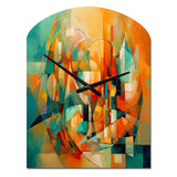Abstracting The Cubist Form IV - Asymmetric Metal Wall Clock