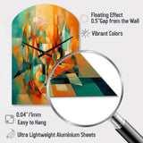 Abstracting The Cubist Form IV - Asymmetric Metal Wall Clock