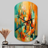 Abstracting The Cubist Form IV - Asymmetric Metal Wall Clock