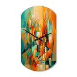 Abstracting The Cubist Form IV - Asymmetric Metal Wall Clock