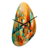 Abstracting The Cubist Form IV - Asymmetric Metal Wall Clock