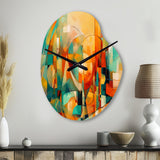 Abstracting The Cubist Form IV - Asymmetric Metal Wall Clock