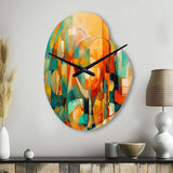 Abstracting The Cubist Form IV - Asymmetric Metal Wall Clock