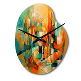 Abstracting The Cubist Form IV - Asymmetric Metal Wall Clock