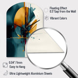 The Geometry Of Light I - Asymmetric Metal Wall Clock
