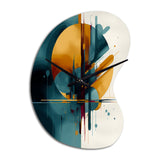 The Geometry Of Light I - Asymmetric Metal Wall Clock