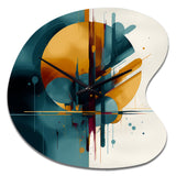 The Geometry Of Light I - Asymmetric Metal Wall Clock