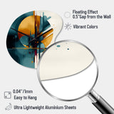 The Geometry Of Light I - Asymmetric Metal Wall Clock