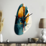 The Geometry Of Light I - Asymmetric Metal Wall Clock