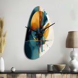 The Geometry Of Light I - Asymmetric Metal Wall Clock