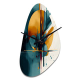 The Geometry Of Light I - Asymmetric Metal Wall Clock