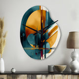 The Geometry Of Light I - Asymmetric Metal Wall Clock